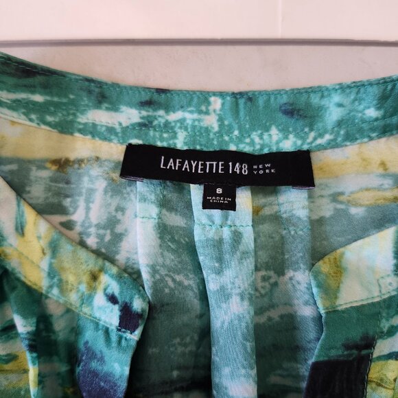 LAFAYETTE 148 ~ Silk Watercolour Blouse - Picture 5 of 9